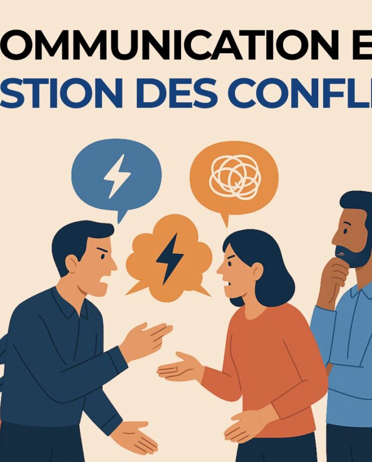 Deux collègues discutant calmement pour résoudre un conflit.